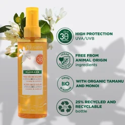 Klorane Polysianes Sun Protection Dry Oil SPF30 200ml (6.76fl oz)