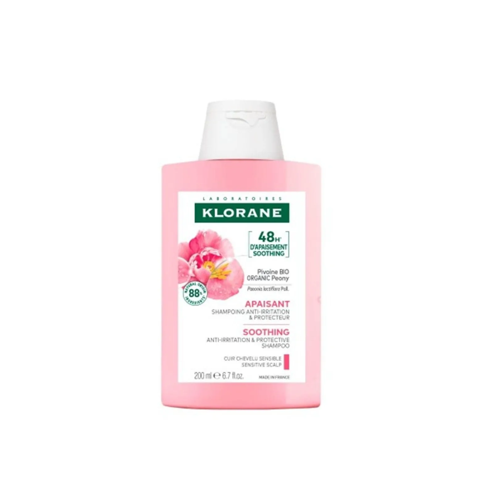 Klorane Soothing & Anti-Irritating Shampoo with Peony 200ml (6.76floz)