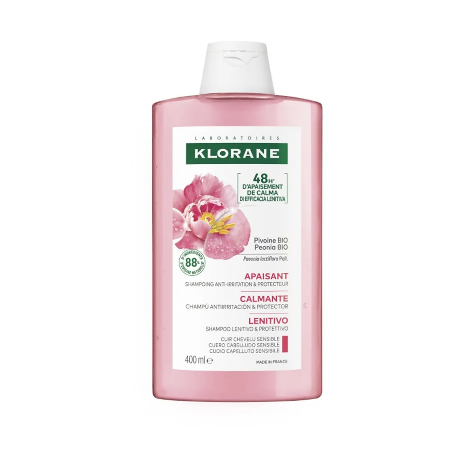 Klorane Soothing & Anti-Irritating Shampoo with Peony 400ml (13.53floz)