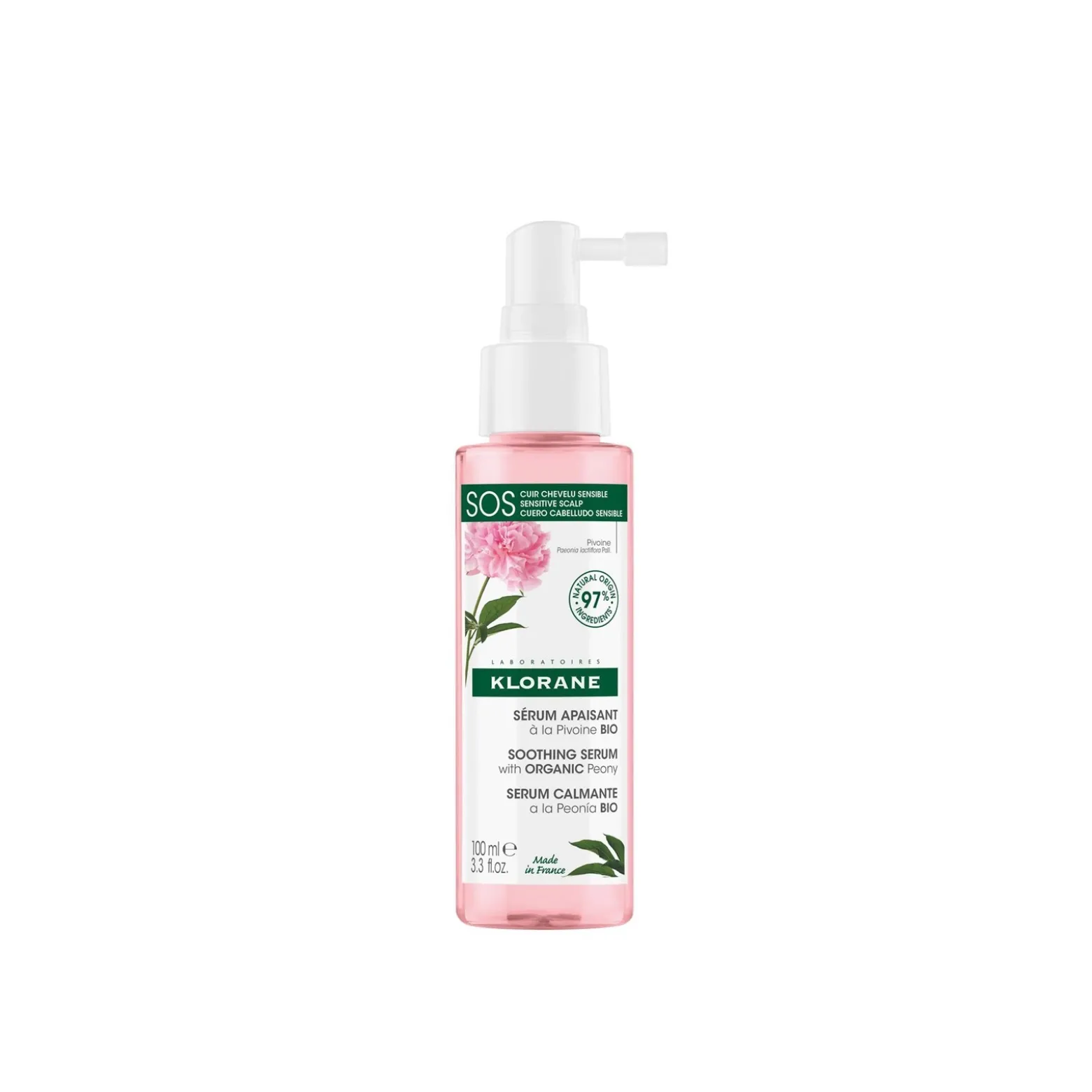 Klorane Soothing Serum with Organic Peony 100ml (3.3floz)