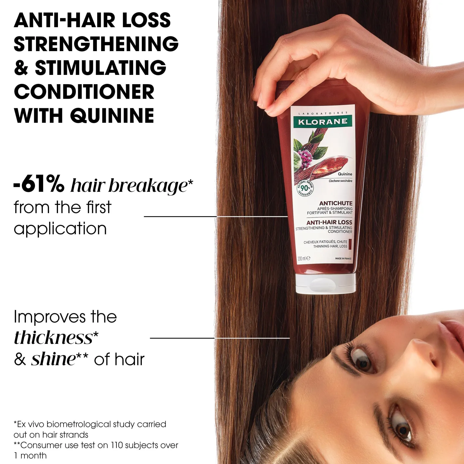 Klorane Strengthening Conditioner for Hair Loss & Thinning 200ml (6.76floz)