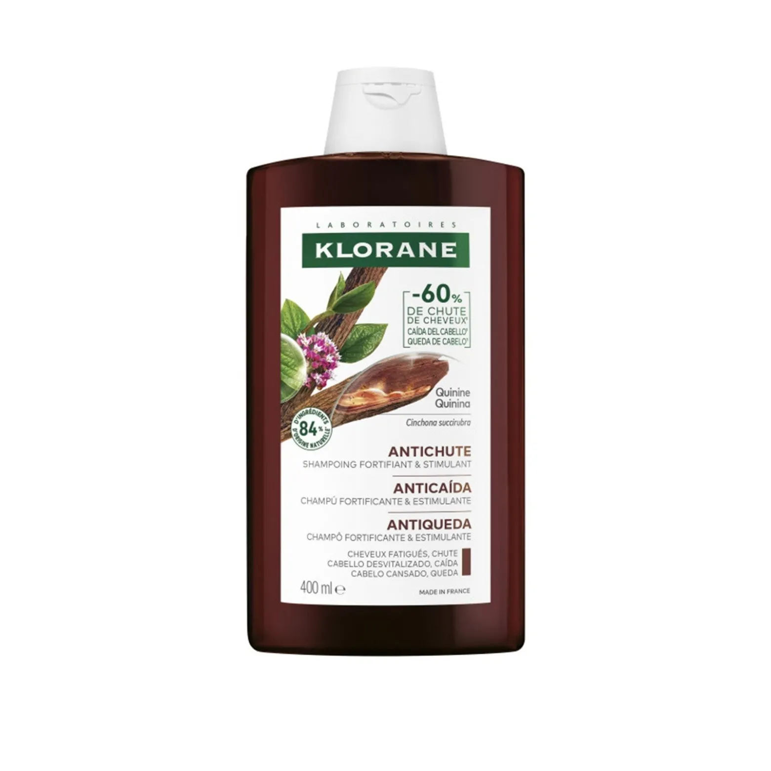 Klorane Strengthening Shampoo for Hair Loss & Thinning 400ml (13.53floz)