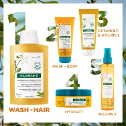 Klorane Sun Radiance Nourishing Shampoo with Tamanu and Monoi 200ml (6.76floz)