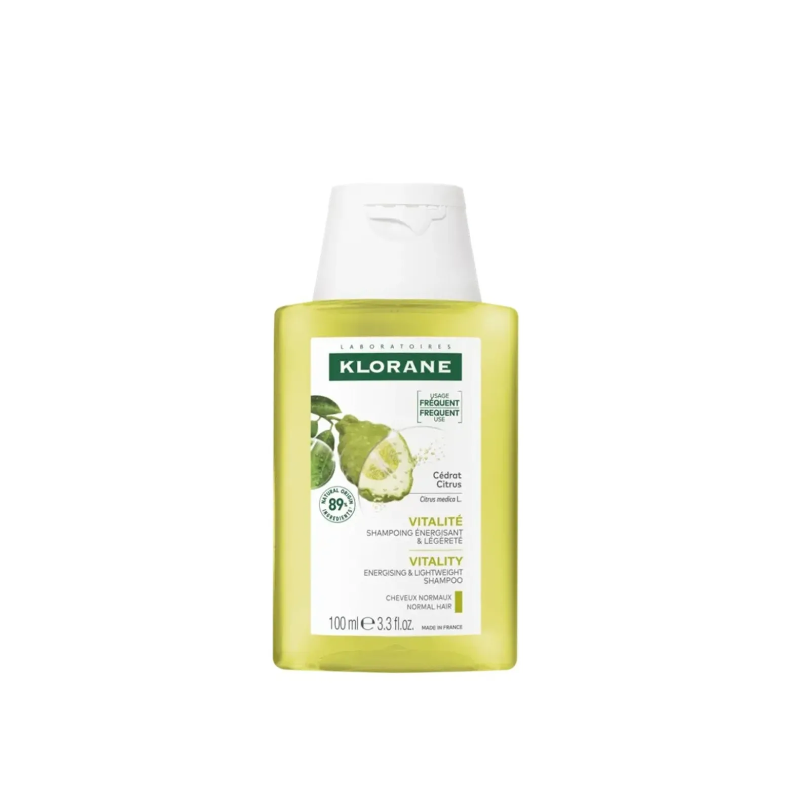Klorane Vitality Shampoo with Citrus Pulp 100ml (3.38floz)