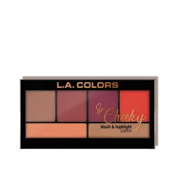 L.A. Colors So Cheeky Blush & Highlight Palette Hot & Spicy