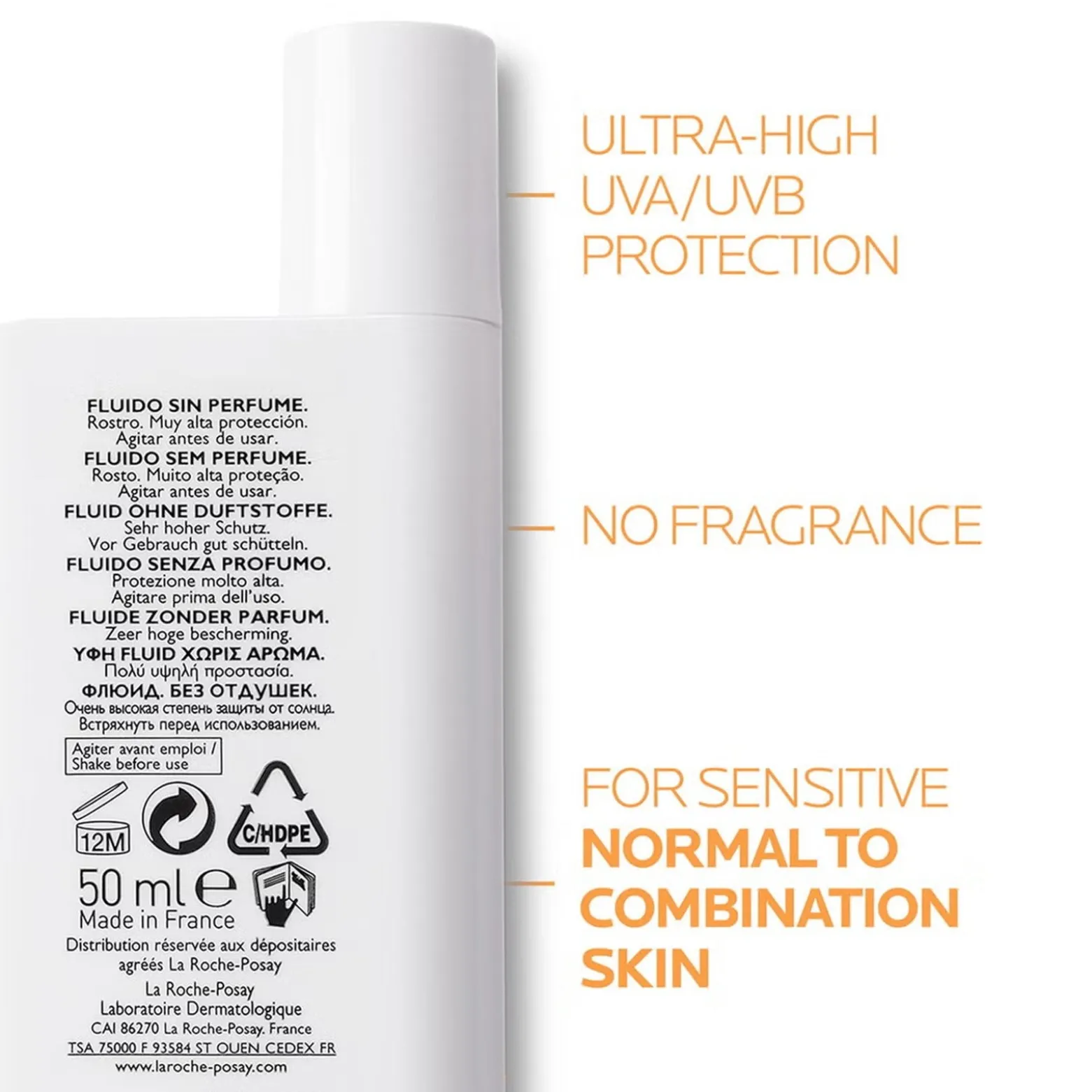 La Roche-Posay Anthelios UVMune 400 Color Fluid SPF50+ Tinted Sunscreen 50ml (1.69fl oz)