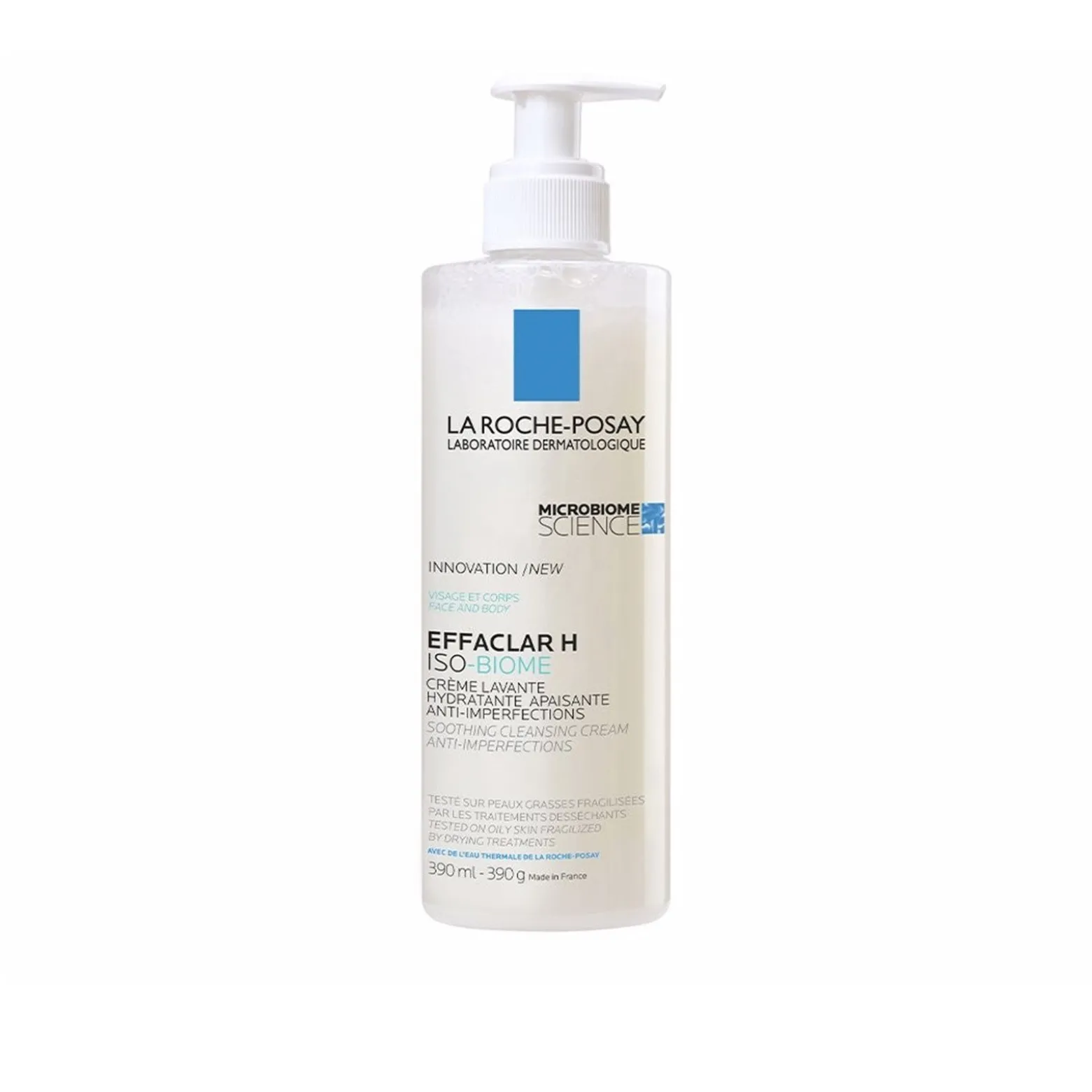 La Roche-Posay Effaclar H Iso-Biome Soothing Cleansing Cream 390ml (13.2 fl oz)