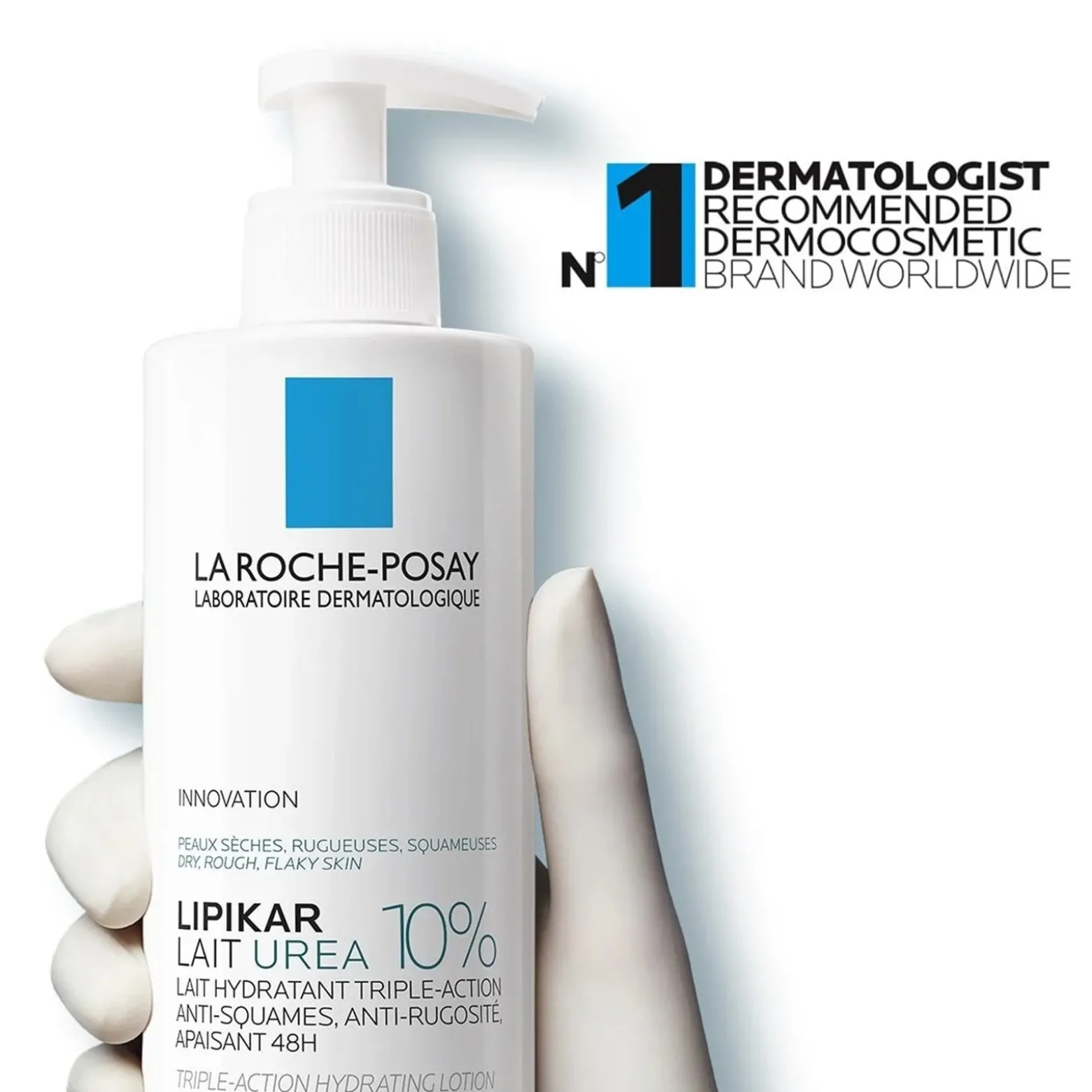 La Roche-Posay Lipikar Lait Urea 10% Triple-Action Hydrating Lotion 400ml (13.53 fl oz)