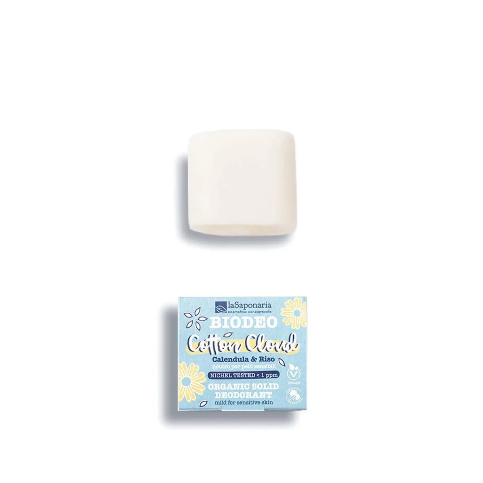 La Saponaria Biodeo Cotton Cloud Organic Solid Deodorant 40g (1.41oz)