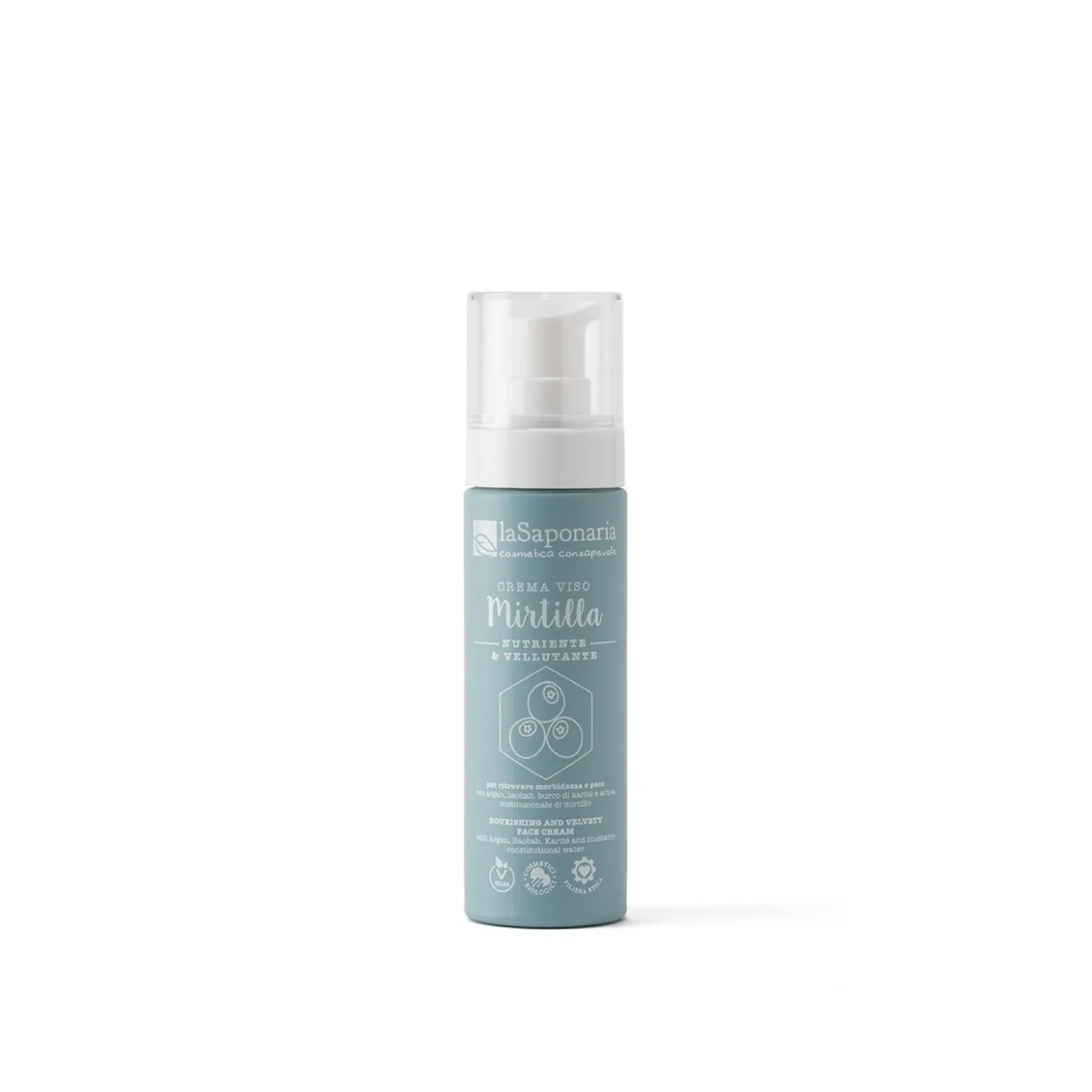 La Saponaria Blueberry Nourishing and Velvety Face Cream 50ml (1.69floz)