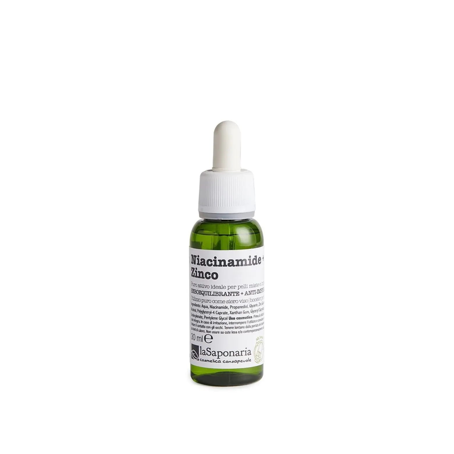La Saponaria Pure Active Niacinamide + Zinc Serum 30ml (1.01floz)