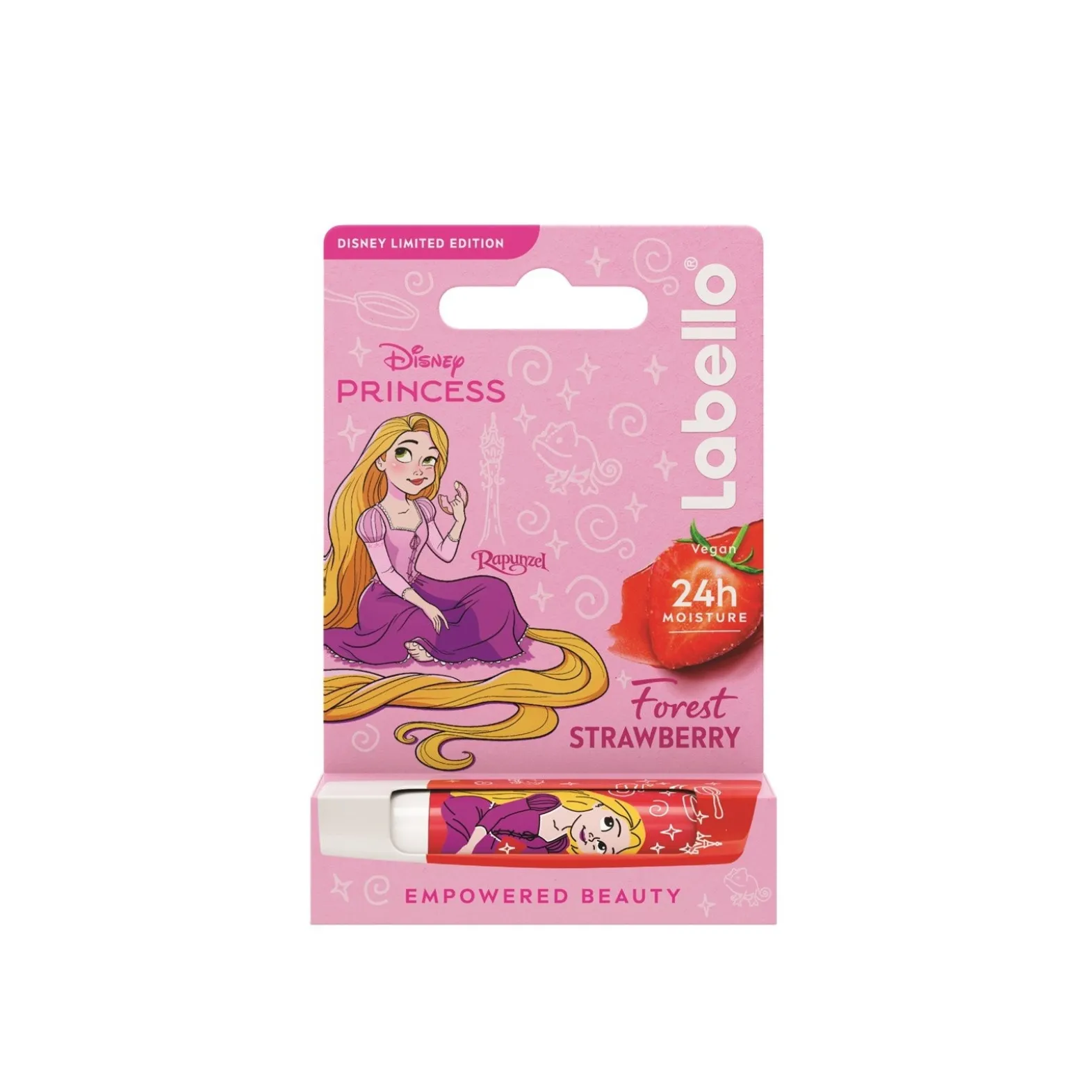 Labello Disney Princess Lip Balm Rapunzel Forest Strawberry 4.8g (0.16oz)