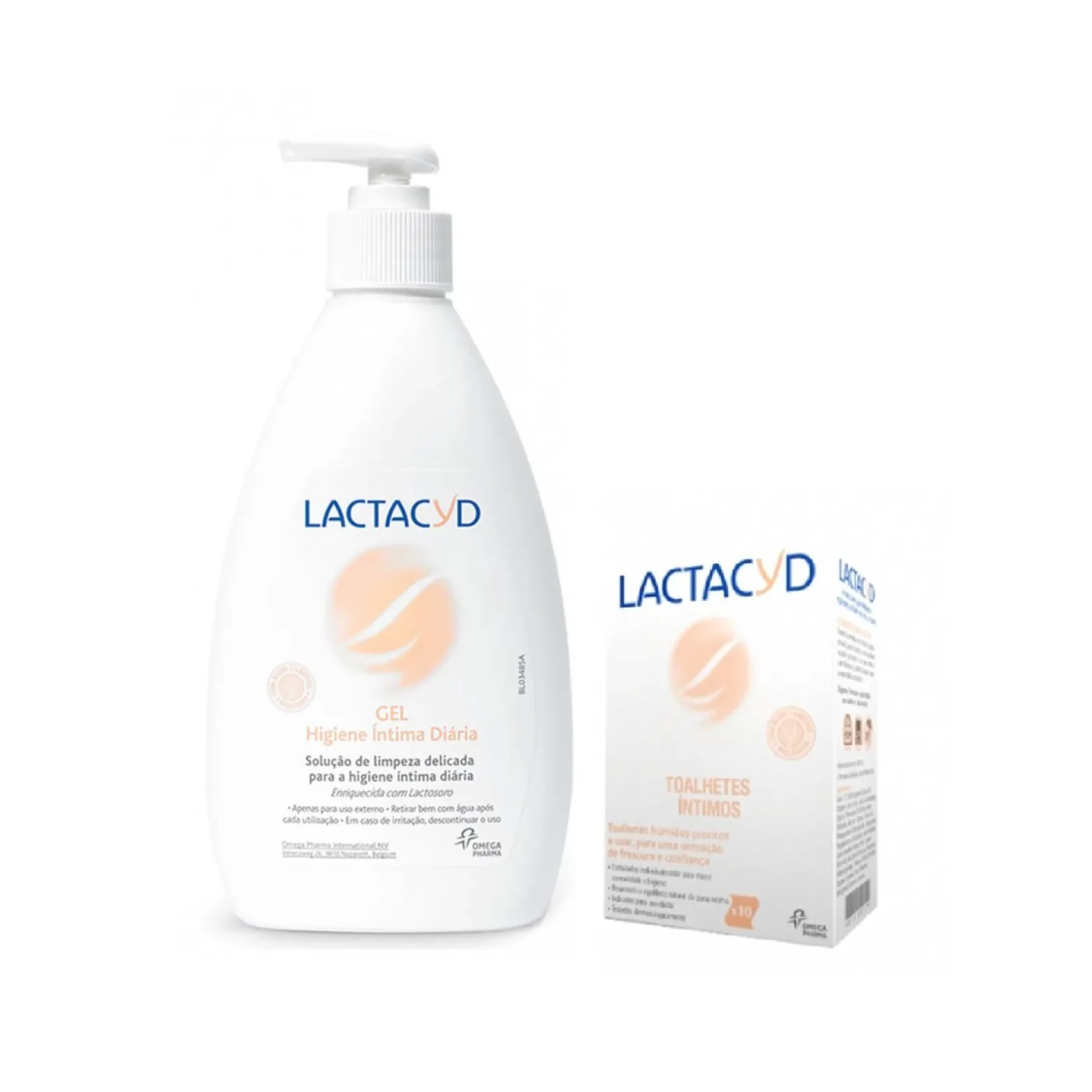 Lactacyd Intimate Hygiene Gel 400ml + Moist Intimate Wipes x10 (13.53 fl oz)