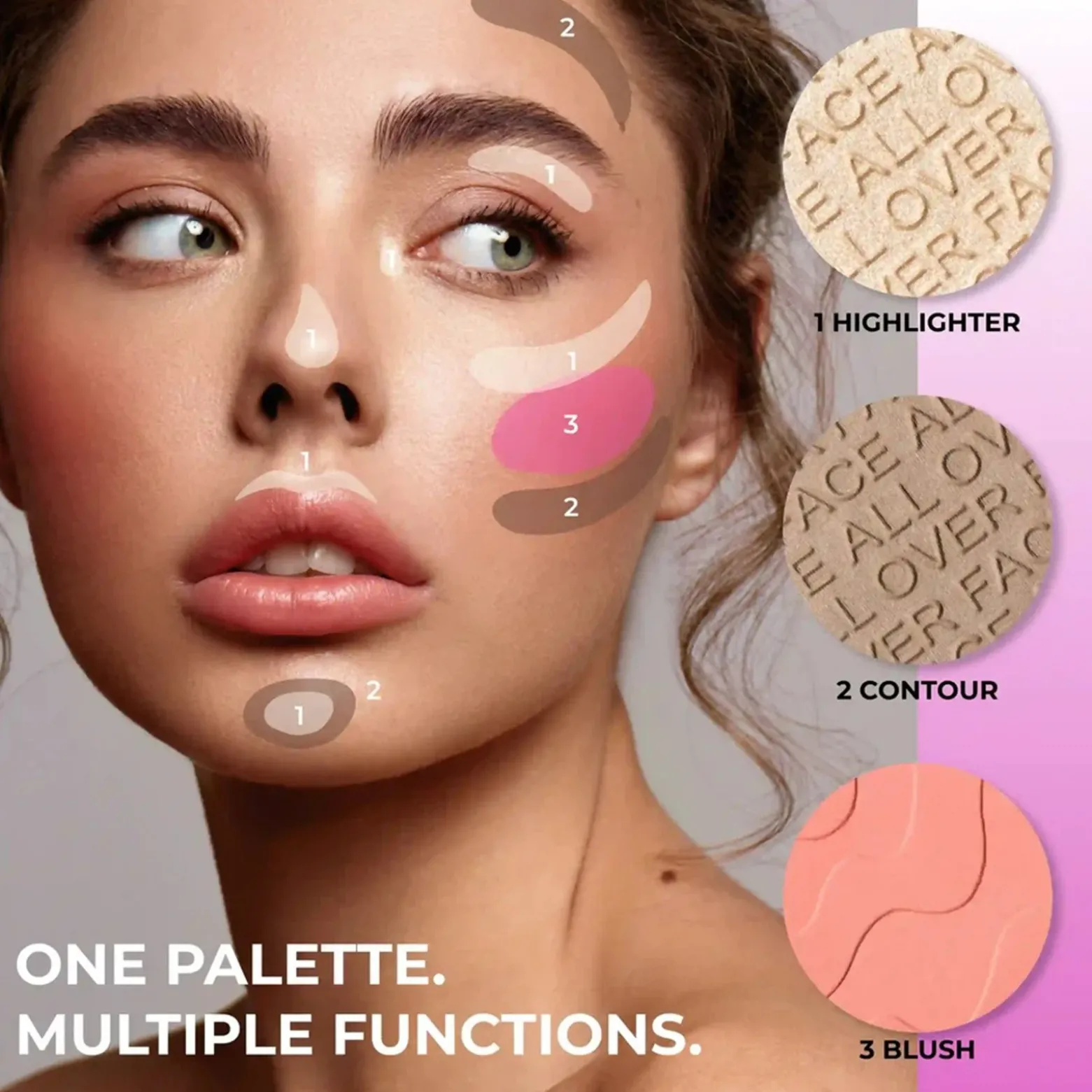 Lamel All-Over Face Palette 01 Light 11.5g (0.4oz)