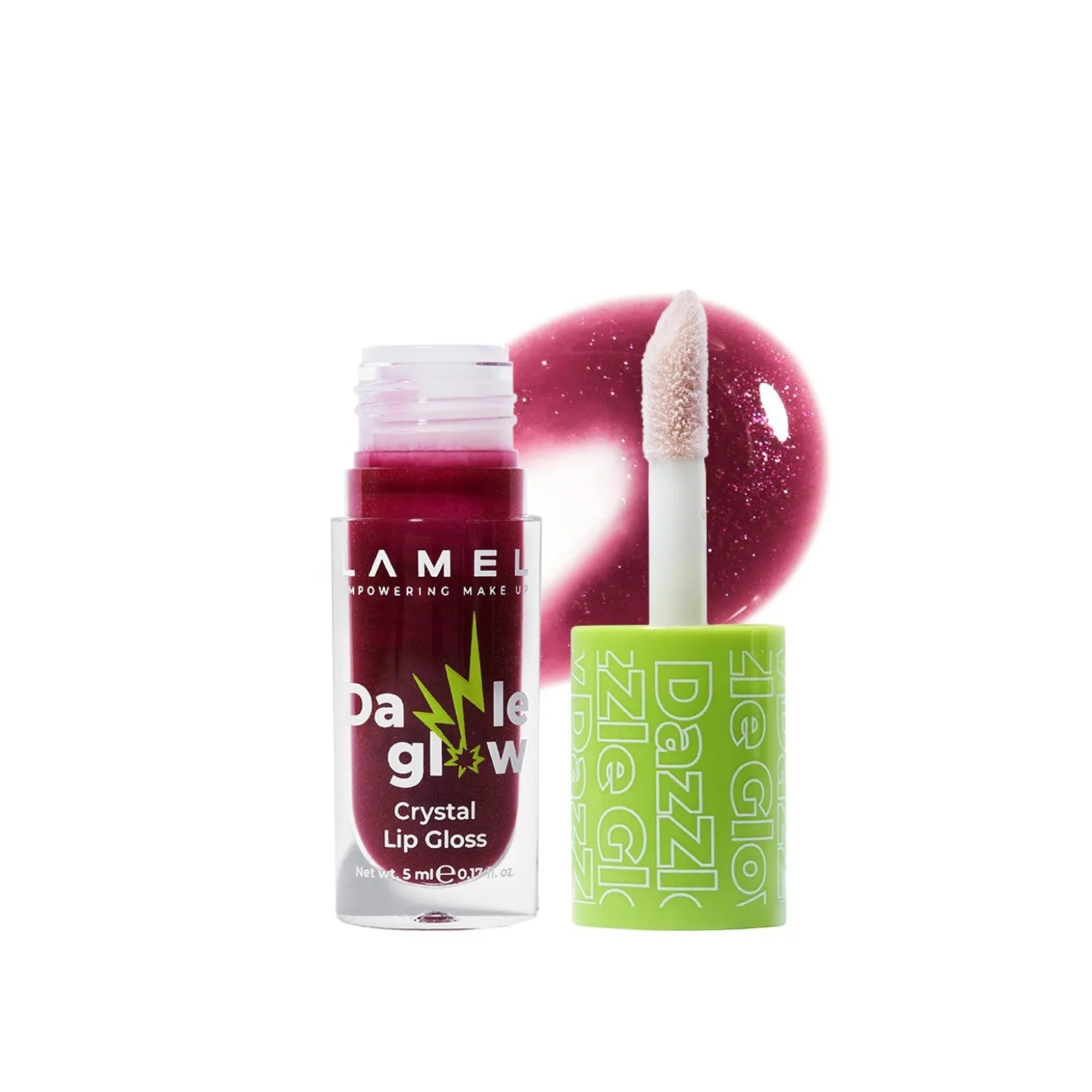 Lamel Dazzle Glow Crystal Lip Gloss 407 Provocative 5ml (0.17floz)