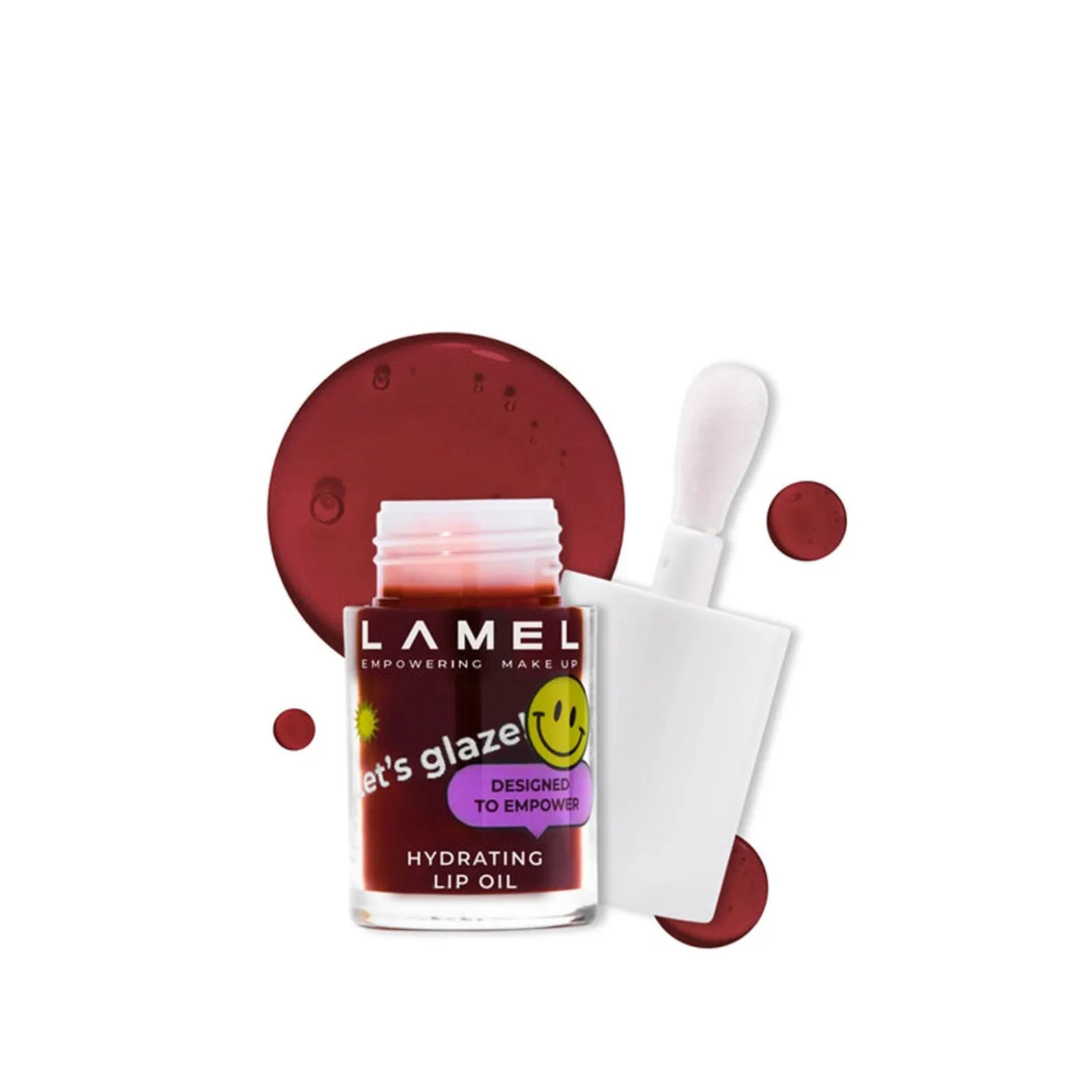 Lamel Hydrating Lip Oil Let's Glaze 404 Chocolate Cookies 4ml (0.14floz)