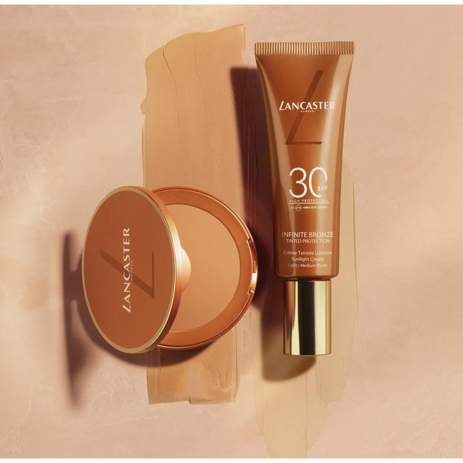 Lancaster Infinite Bronze Tinted Protection Sunlight Compact Cream SPF50 9g (0.31floz)