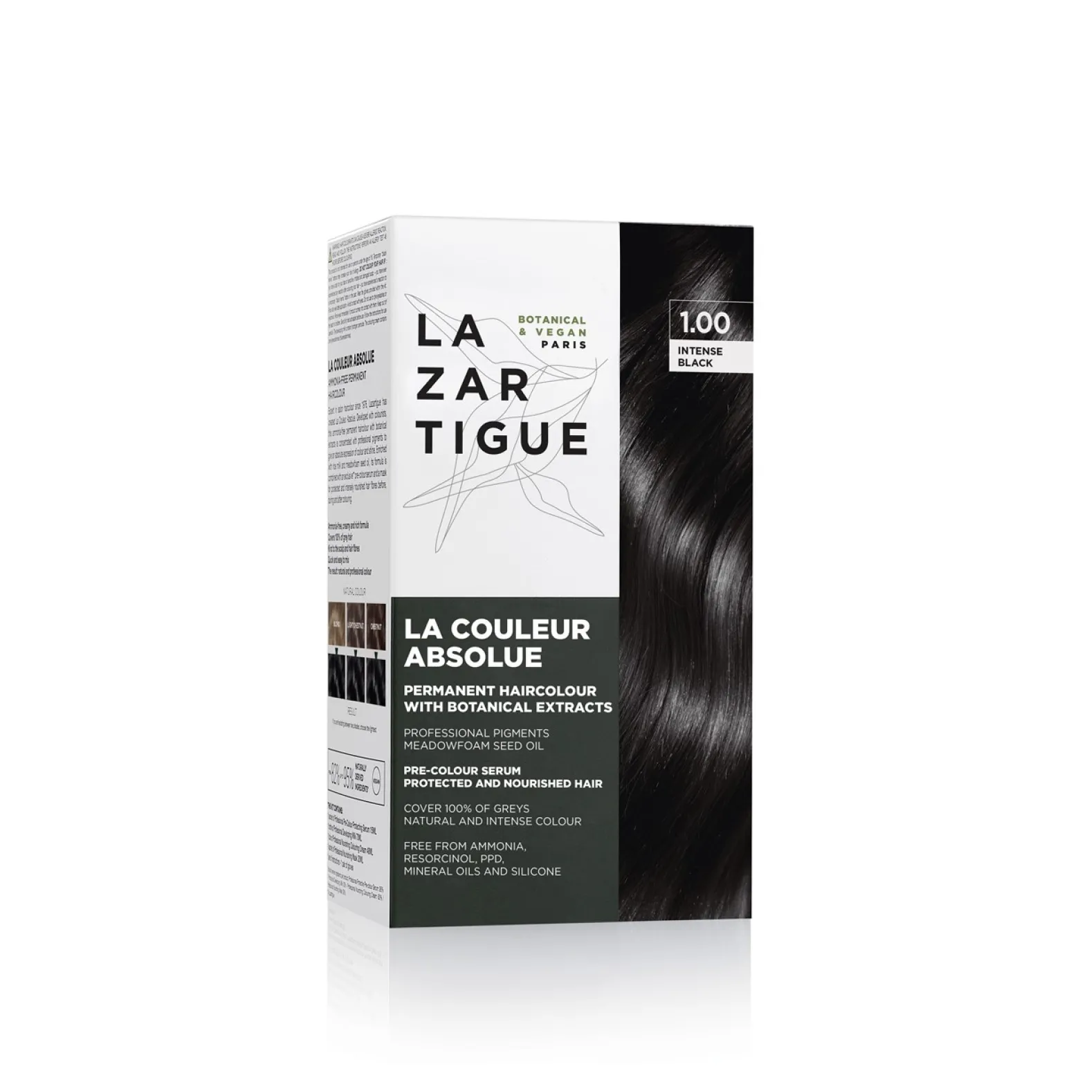 Lazartigue La Couleur Absolue 1.00 Intense Black Permanent Hair Color