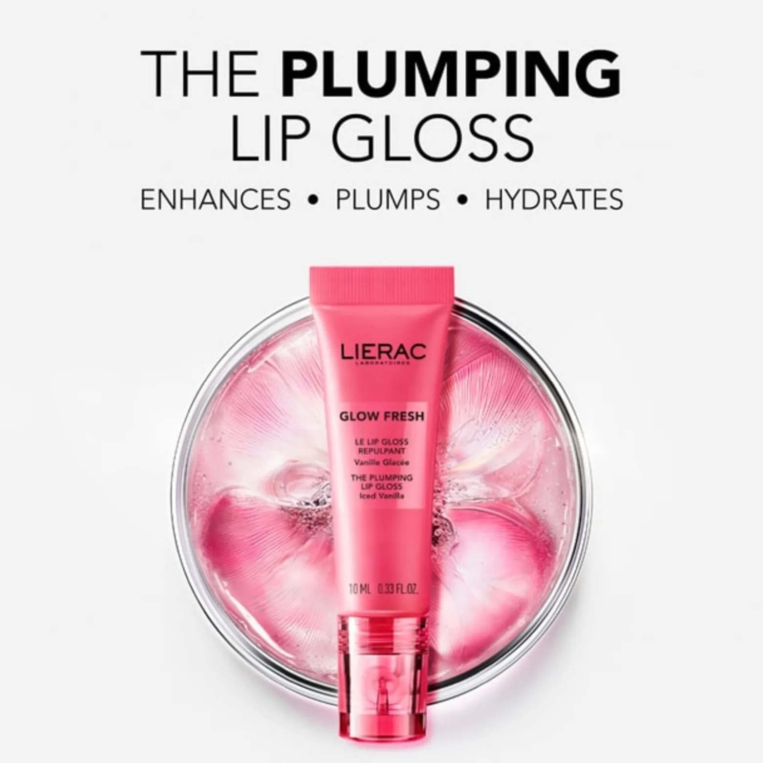 Lierac Glow Fresh The Plumping Lip Gloss Iced Vanilla 10ml (0.33floz)