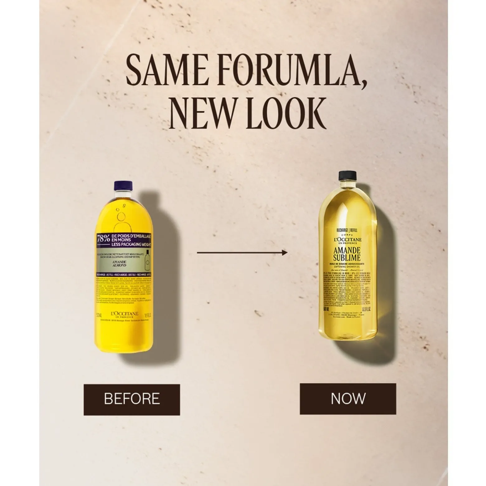 L'Occitane Almond Softening Shower Oil Refill 500ml (16.9floz)