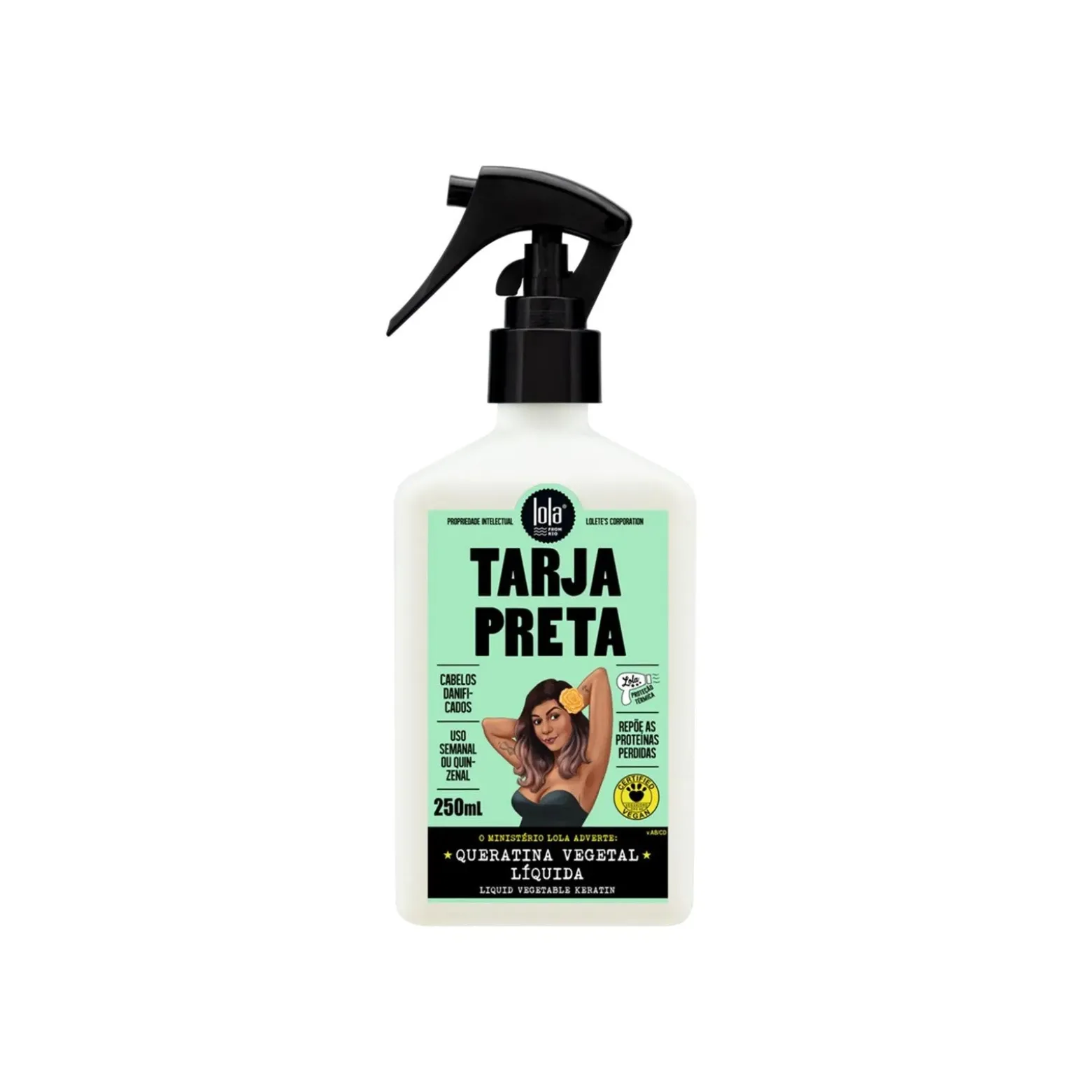 Lola Cosmetics Tarja Preta Liquid Vegetable Keratin Spray 250ml (8.45floz)