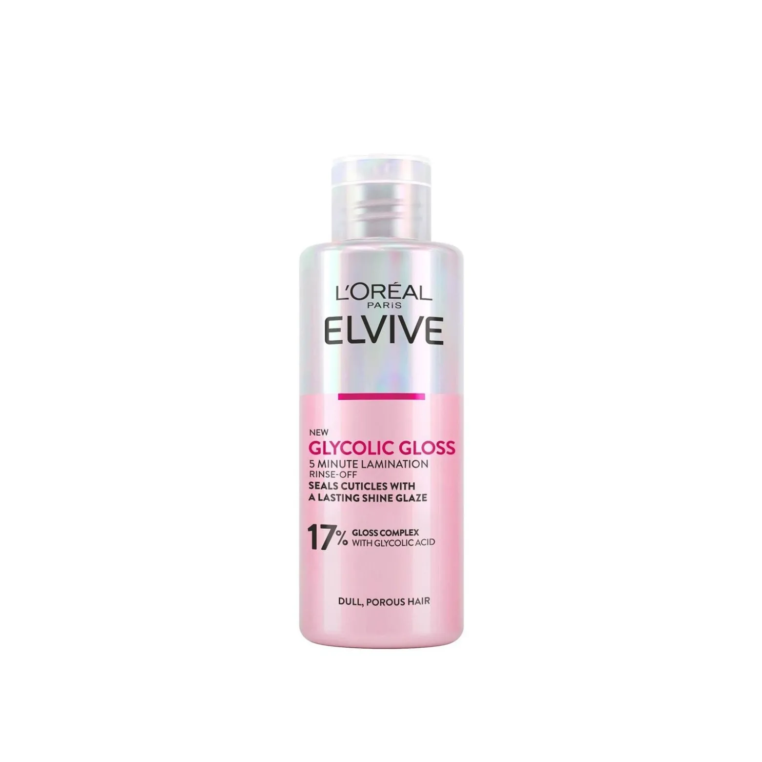 L'Oréal Paris Elvive Glycolic Gloss 5 Minute Lamination Treatment Glycolic Acid 200ml (6.76 fl oz)