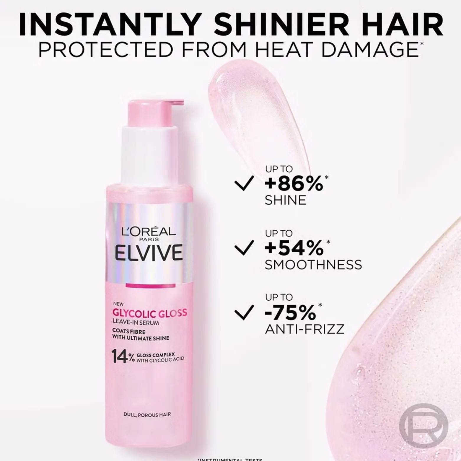L'Oréal Paris Elvive Glycolic Gloss Leave-In Serum 150ml (5.07 fl oz)