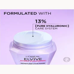 L'Oréal Paris Elvive Hydra Hyaluronic Moisture Lock Mask 300ml (10.14fl oz)
