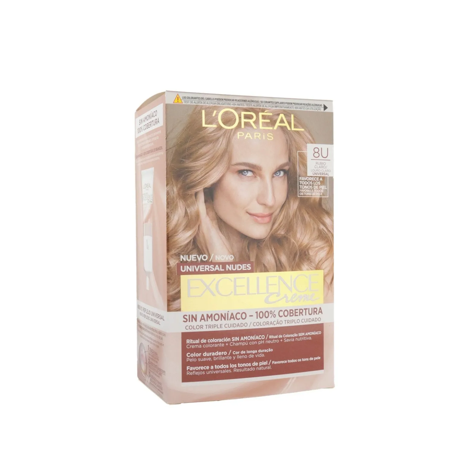 L'Oréal Paris Excellence Creme Universal Nudes Permanent Hair Dye 8U