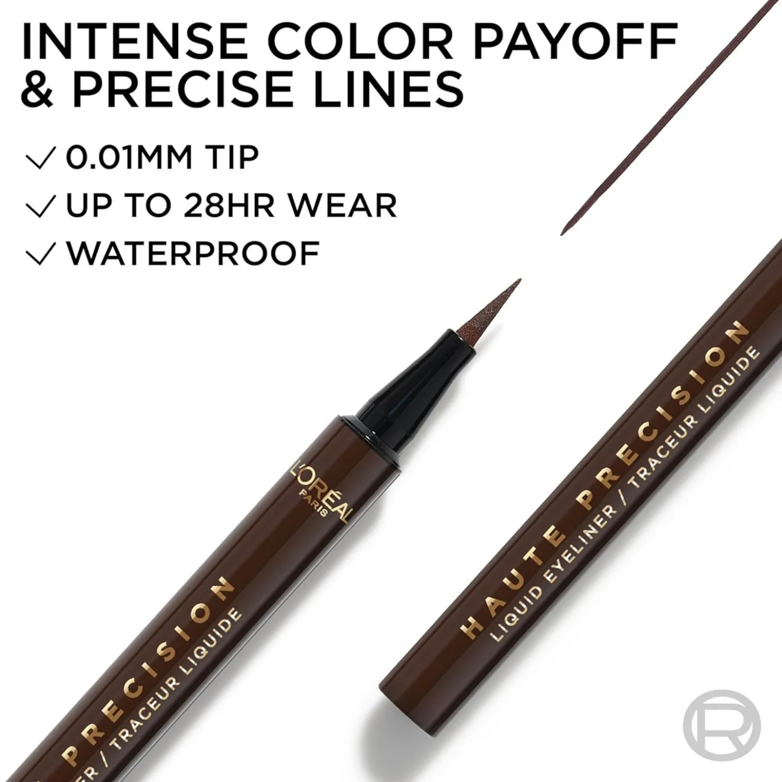 L'Oréal Paris Haute Precision Liquid Eyeliner 020 Brun Leather