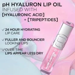 L'Oréal Paris Plump Ambition Hyaluron Lip Oil pH 113 Cristal Ice 5ml (0.16floz)