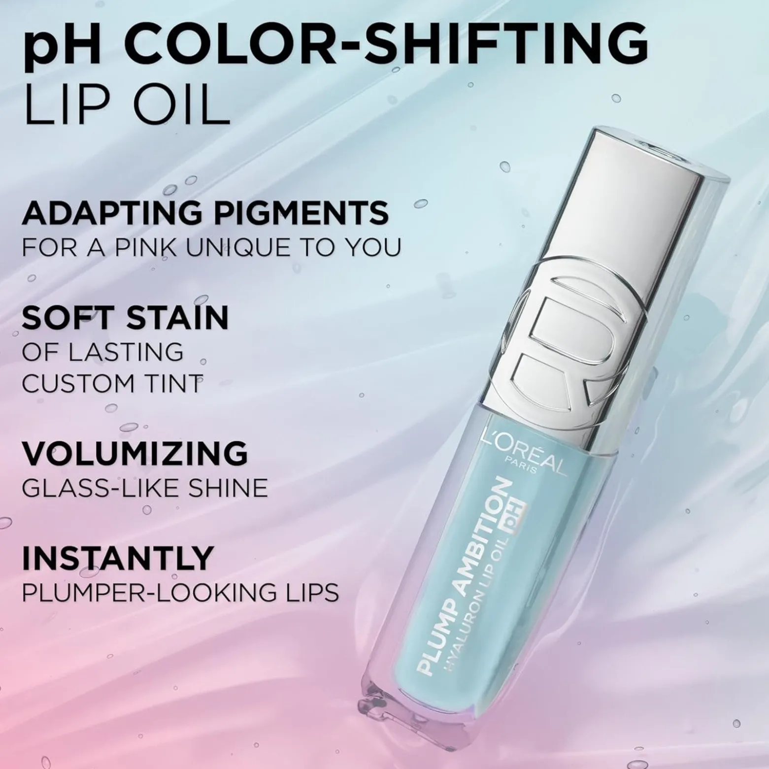 L'Oréal Paris Plump Ambition Hyaluron Lip Oil pH 116 Berry Noir 5ml (0.16floz)