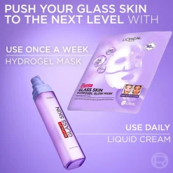 L'Oréal Paris Revitalift Filler Glass Skin Hydrogel Glow Mask x1