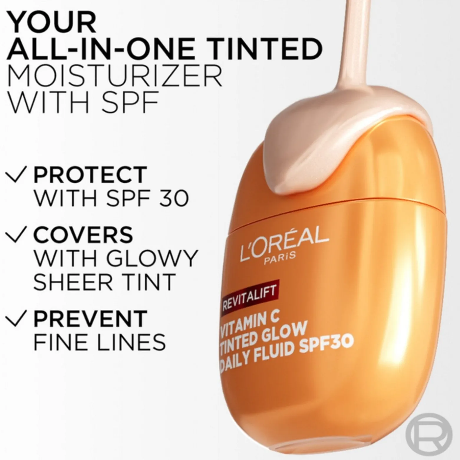 L'Oréal Paris Revitalift Vitamin C Tinted Glow Daily Fluid SPF30 40ml (1.35floz)
