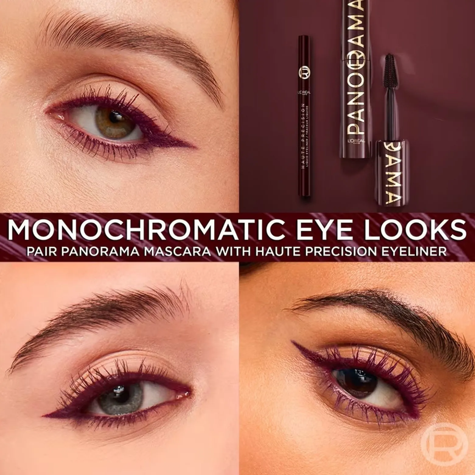L'Oréal Paris Volume Million Lashes Panorama Mascara Bordeaux Cashmere 9.9ml (0.33floz)