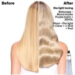L'Oréal Professionnel Dia Light Hyaluronic Acidic Gloss Color Demi-Permanent Hair Dye 10.13 Platinum Ash Golden Blonde 60ml (2.02floz)