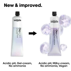 L'Oréal Professionnel Dia Light Hyaluronic Acidic Gloss Color Demi-Permanent Hair Dye 9.12 Very Light Ash Iridescent Blonde 60ml (2.02floz)