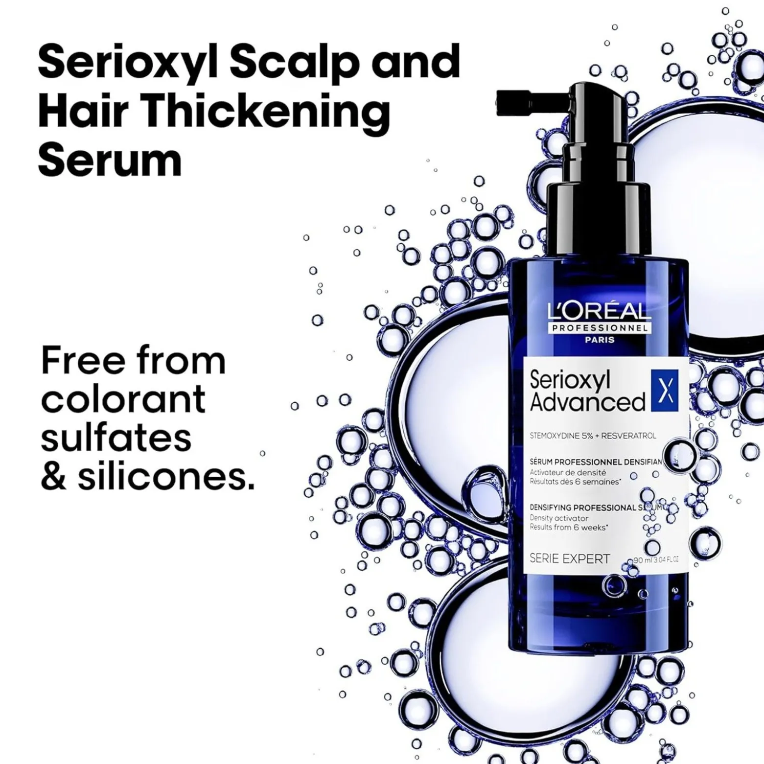 L'Oréal Professionnel Serioxyl Advanced Densifying Serum Thinning Hair 90ml (3.04 fl oz)