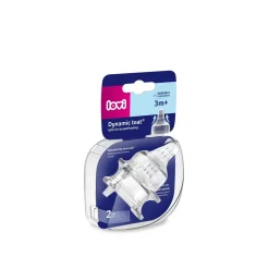 LOVI Anti-Colic BPA-Free Dynamic Nipple Variable Flow 3m+ x2