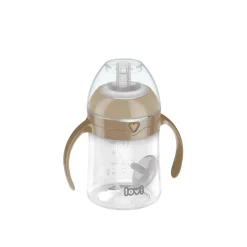 LOVI First Cup with Weighted Straw 6m+ Brown 150ml (5.07floz)