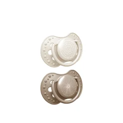 LOVI Harmony Girl Silicone Dynamic Soother 18m+ Beige x2