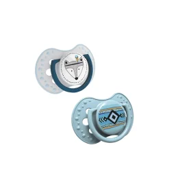 LOVI Indian Summer Silicone Dynamic Soother 18m+ Blue x2