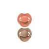 LOVI Prime Silicone Dynamic Soother 6-18m Granola/Orange x2