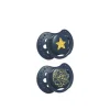 LOVI Stardust Silicone Dynamic Soother 6-18m Blue x2