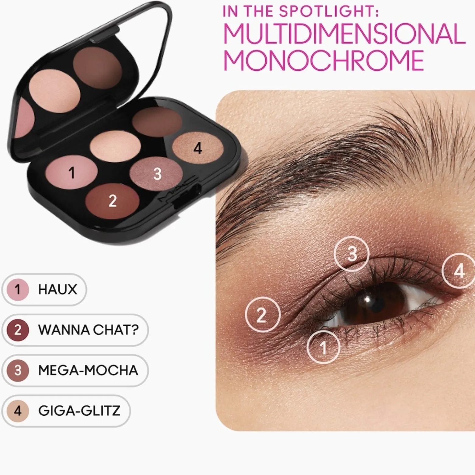 M.A.C Cosmetics Connect In Color Eyeshadow Palette Embedded in Burgundy