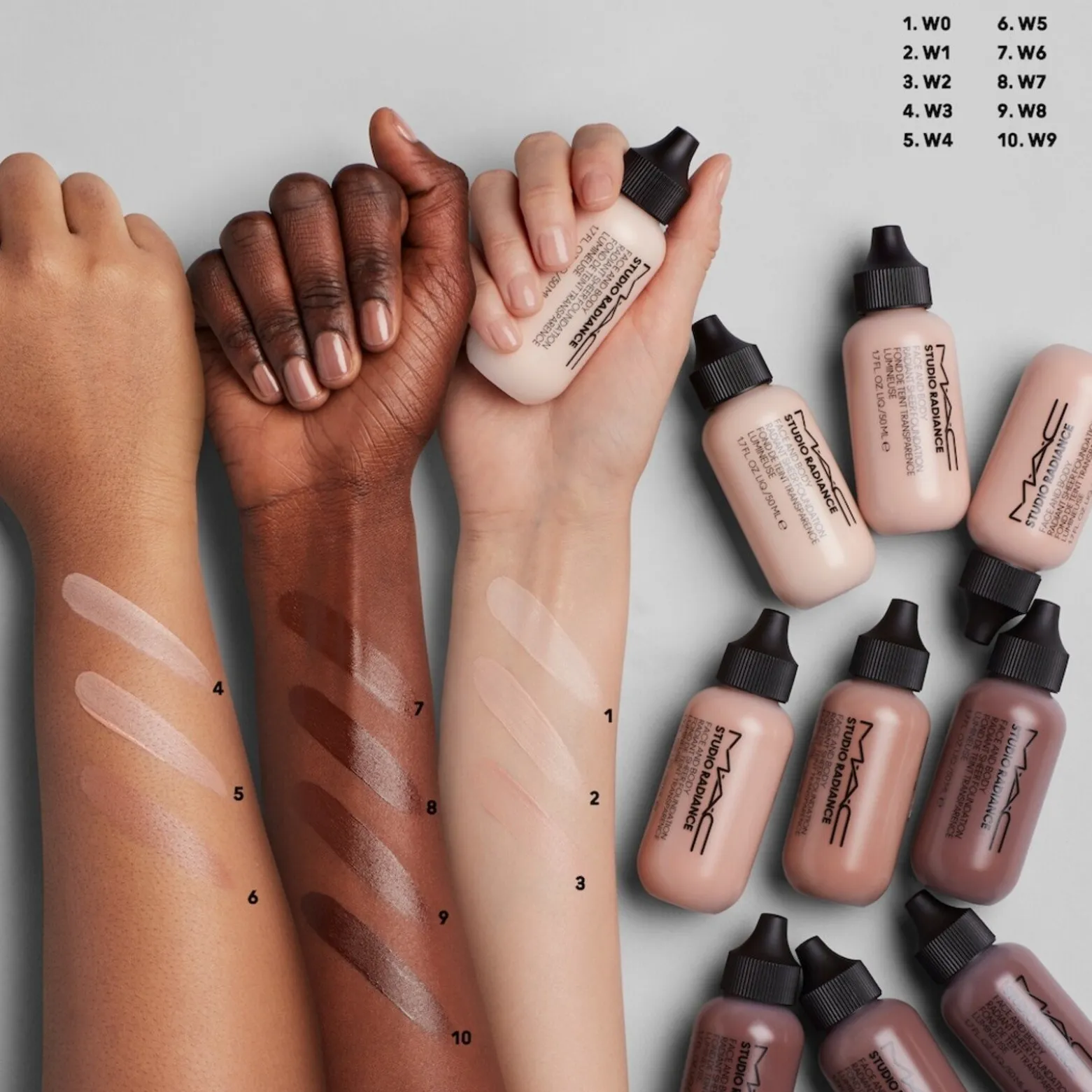 M.A.C Cosmetics Studio Radiance Face and Body Radiant Sheer Foundation W0 50ml (1.7floz)