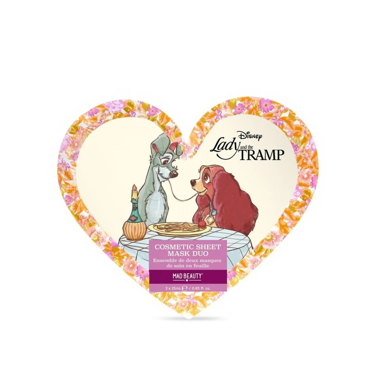 Mad Beauty Lady & The Tramp Cosmetic Sheet Mask Duo 25ml x2 (0.85floz x2)