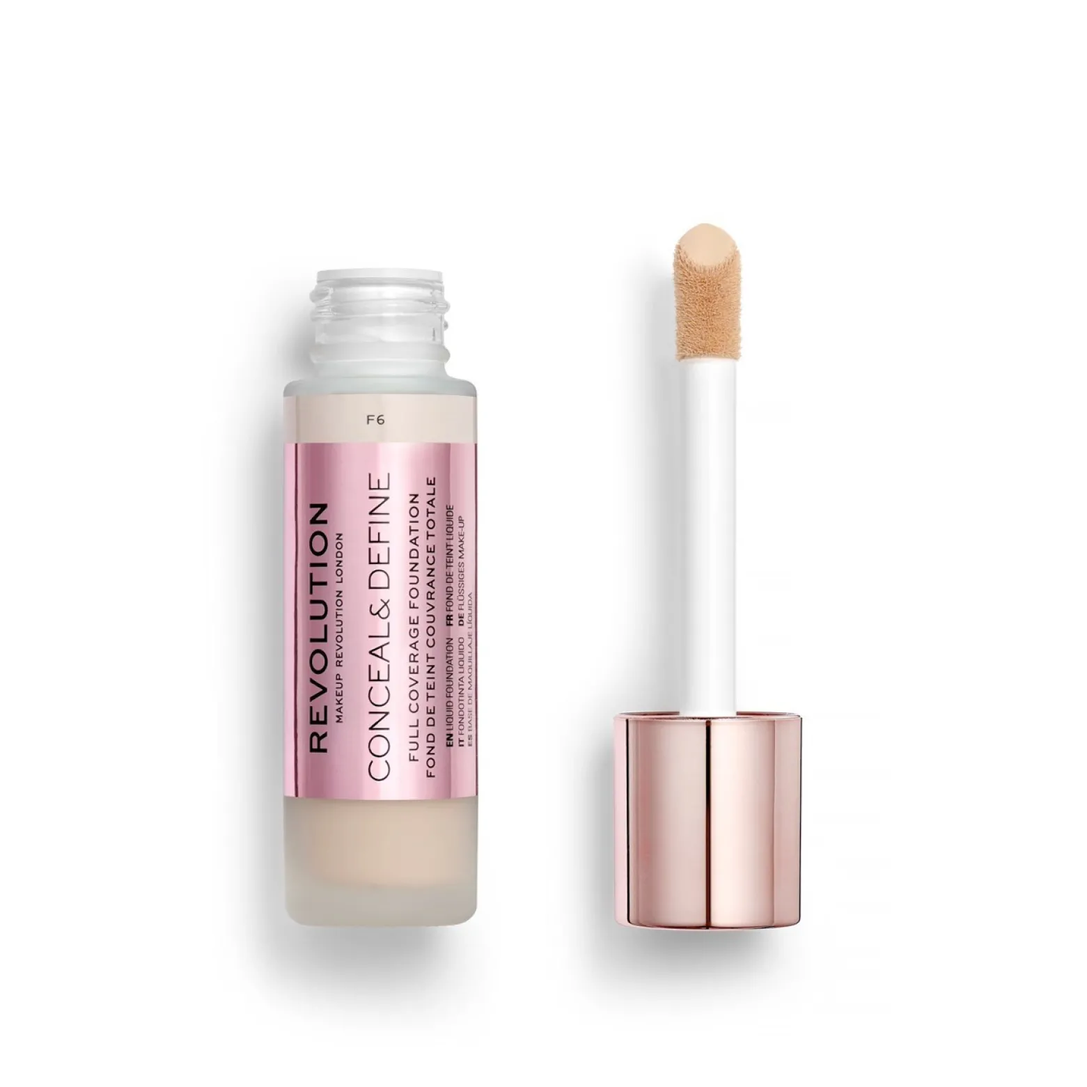 Makeup Revolution Conceal & Define Foundation F6 23ml (0.78fl oz)