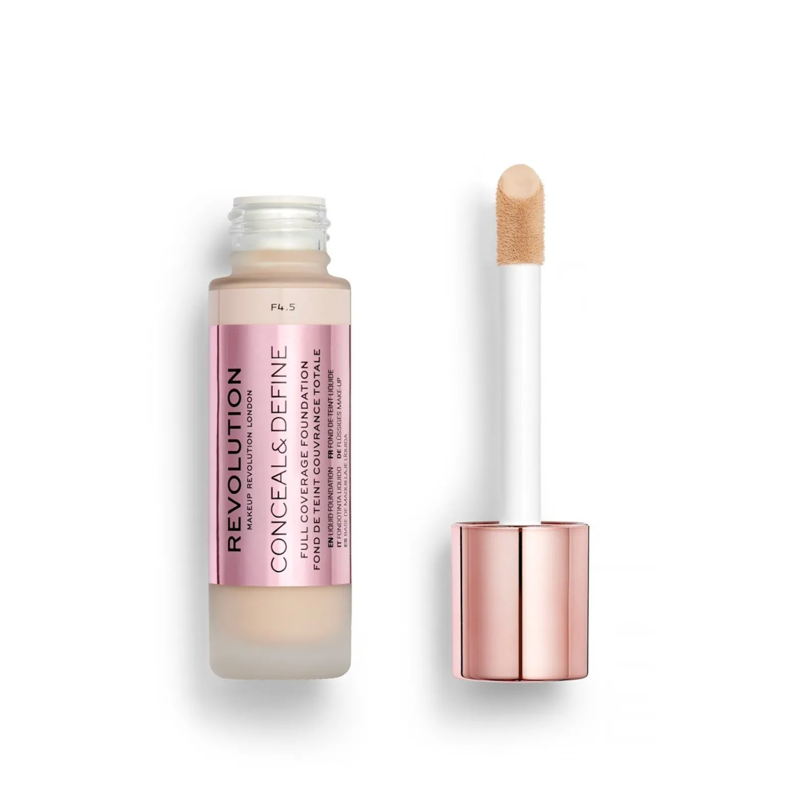 Makeup Revolution Conceal & Define Foundation F4.5 23ml (0.78fl oz)