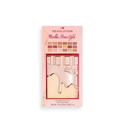Makeup Revolution I Heart Revolution Chocolate Shadow Palette Marble Rose Gold